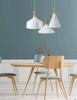 Candeeiro de Tecto Suspenso Branco PZA1512W - Zambelis