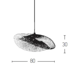 Candeeiro de Tecto Suspenso BAMBU 19103 - Zambelis