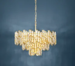 Candeeiro de Tecto Suspenso Eglo Calmeilles Dourado 39613 Ø630mm