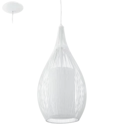 Candeeiro de tecto suspenso eglo razoni branco 92251