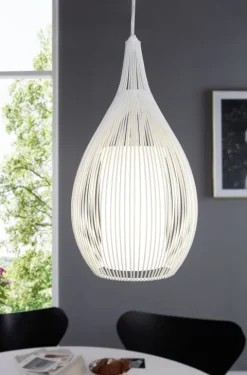 Candeeiro de tecto suspenso eglo razoni branco 92251