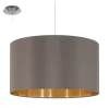 Candeeiro de Tecto Suspenso Eglo Maserlo Cappuccino/Dourado Ø380mm 31603