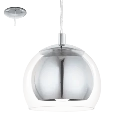 Candeeiro de Tecto Suspenso Eglo Rocamar Cromado 94592 Ø190MM