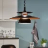 Candeeiro De Tecto Suspenso Eglo Brenda Cobre 31666