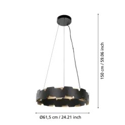 Candeeiro de Tecto Suspenso Eglo Altagracia 390031