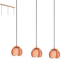 Candeeiro de Tecto Suspenso Eglo Rocamar 94591 Cobre