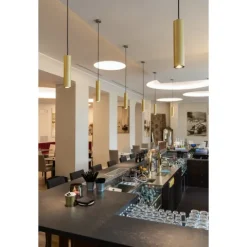 Candeeiro de Tecto Suspenso Enola B Dourado SLV