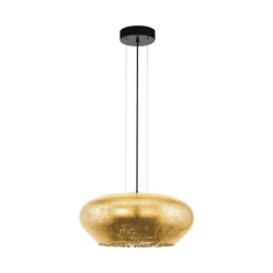 Candeeiro de Tecto Suspenso Eglo Priorat 39595 Dourado Ø500mm