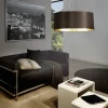 Candeeiro de Tecto Suspenso Eglo Maserlo Cappuccino/Dourado Ø530mm 31608