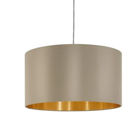 Candeeiro de Tecto Suspenso Eglo Maserlo Toupeira/Dourado Ø380mm 31602