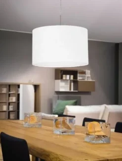 Candeeiro de Tecto Suspenso Eglo Pasteri Branco Ø380mm 31571