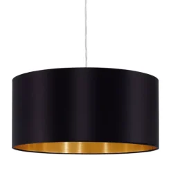 Candeeiro de Tecto Suspenso Eglo Maserlo Preto/Dourado Ø380mm 31599