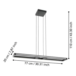 Candeeiro de tecto suspenso eglo Salvilanas-Z 99681