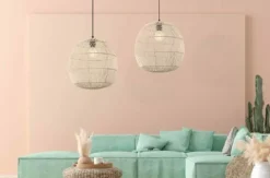 Candeeiro de tecto suspenso E27 MAX 40W EM VIME PZA20233 ZAMBELIS