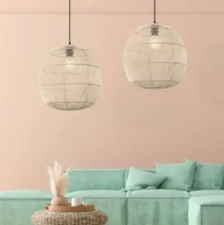 Candeeiro de tecto suspenso E27 MAX 40W EM VIME PZA20233 ZAMBELIS