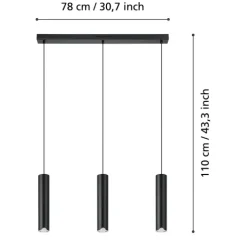Candeeiro de tecto suspenso eglo Balamorta-Z 901124