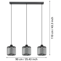 Candeeiro de tecto suspenso eglo led 900724 Ginestrone-Z