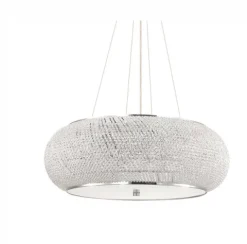 Candeeiro de tecto suspenso Ideal Pasha SP14 Cromo 164977
