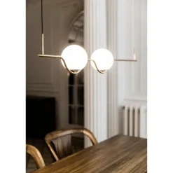 Candeeiro de Tecto Suspenso Led Le Vita Ouro Faro 26691