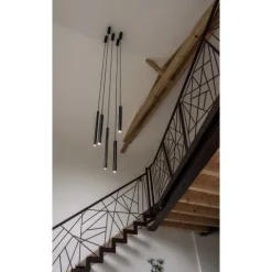 Candeeiro de Tecto Suspenso Led Helia 30 Preto SLV