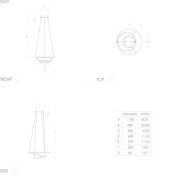 Candeeiro de tecto suspenso led eglo Lobinero-z 900479