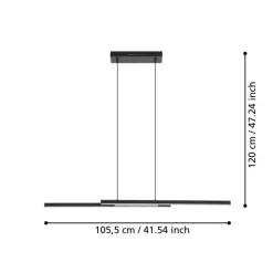 Candeeiro de tecto suspenso led Fraioli-z eglo 900081