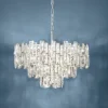 Candeeiro de Tecto Suspenso Moderno Eglo Calmeilles 1 Cromado 39626 Ø630mm