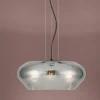 Candeeiro de Tecto Suspenso Moderno Eglo Priorat 39658 Ø500mm Preto