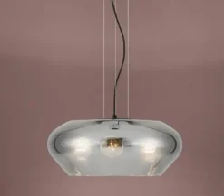 Candeeiro de Tecto Suspenso Moderno Eglo Priorat 39658 Ø500mm Preto