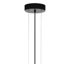 Candeeiro de Tecto Suspenso Moderno Eglo Priorat 39658 Ø500mm Preto