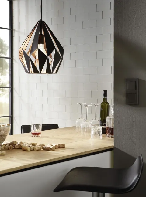 Candeeiro de Tecto Suspenso Moderno Carlton 1 Eglo 49254