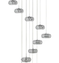 Candeeiro de Tecto Suspenso Moderno Eglo Corliano 1 - 39546 Ø780mm