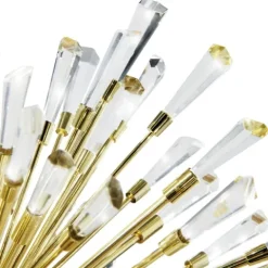 Candeeiro de Tecto Suspenso Moderno Eglo Vivaldo Dourado Ø680 mm 39255