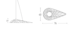 Candeeiro de Tecto Suspenso Preto 10W 3000K PZA197 zambelis
