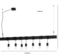 Candeeiro de Tecto Suspenso Vintage Eglo townshend b 39938