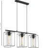 Candeeiro de tecto suspenso Vintage Eglo Loncino 3x 49496