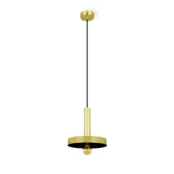 Candeeiro de Tecto Suspenso Whizz Ouro Satinado Faro 20161
