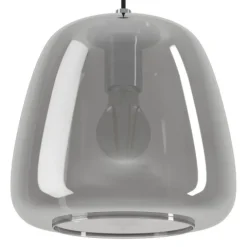 Candeeiro de Teto ALBARINO EGLO com Vidro Cromado e Preto, 5 Lâmpadas E27 39668