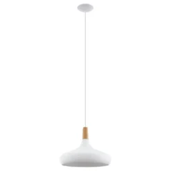 Candeeiro de teto branco e castanho SABINAR EGLO 901179