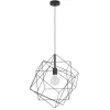 Candeeiro de teto com abajur de arame preto STRAITON EGLO 43359