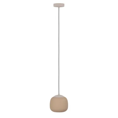 Candeeiro de teto com abajur de vidro areia COMINIO EGLO 900893