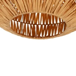 Candeeiro de teto com abajur em corda natural SHELDON EGLO 44142