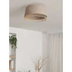 Candeeiro de teto com abajures em linho e bambu TABLEY EGLO 43974