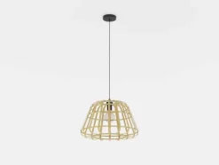 Candeeiro de teto com abajur em bambu natural MONTEZUELO EGLO 390151