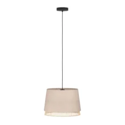 Candeeiro de teto com abajures em linho e bambu TABLEY EGLO 43975