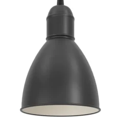 Candeeiro de teto com abajur redondo preto e branco PRIDDY EGLO 49464