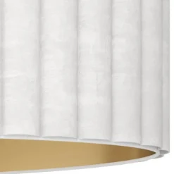 Candeeiro de teto com abajur redondo de veludo branco TAMARESCO EGLO 39765
