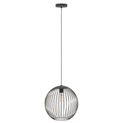 Candeeiro de teto com cúpula redonda efeito gaiola ALMANZORA EGLO 901868