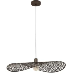 Candeeiro de teto com difusor metálico em bronze escovado SWABY EGLO 44167