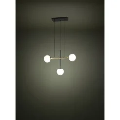 Candeeiro de teto com esferas de vidro opalino PAZ EGLO 390177